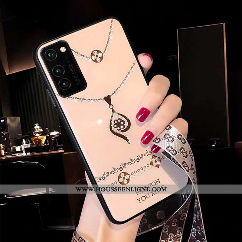 Étui Honor View30 Créatif Mode Rose Personnalité Coque Incassable Protection