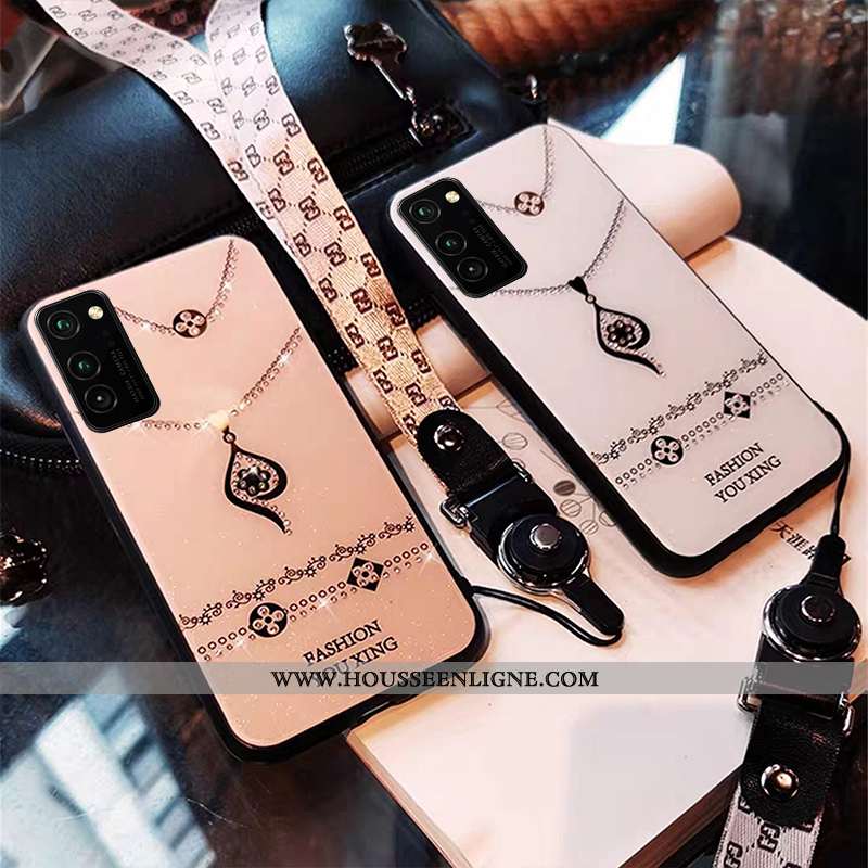 Étui Honor View30 Créatif Mode Rose Personnalité Coque Incassable Protection