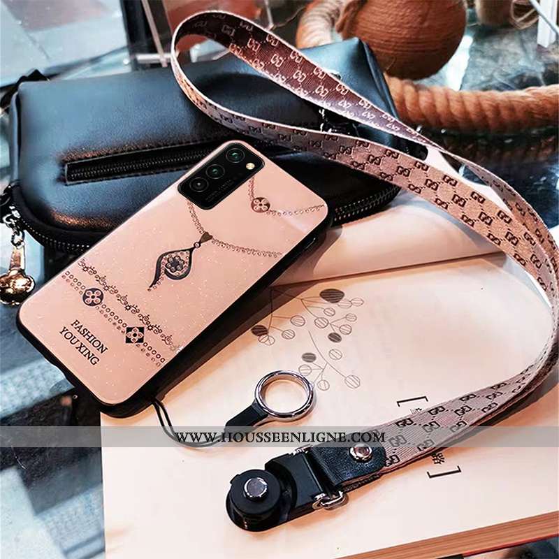Étui Honor View30 Créatif Mode Rose Personnalité Coque Incassable Protection