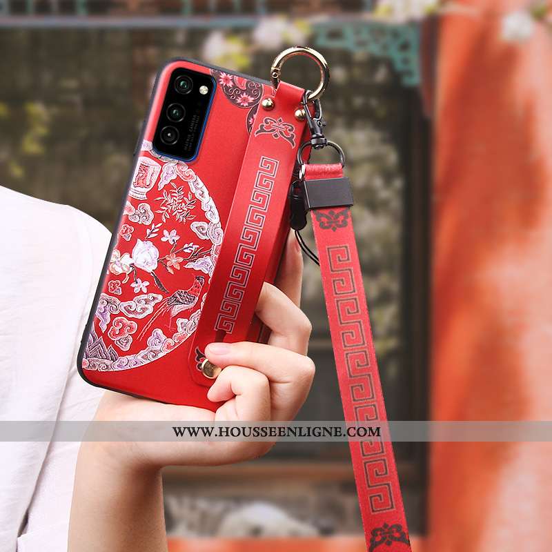 Étui Honor View30 Créatif Tendance Tout Compris Style Chinois Nouveau Téléphone Portable Coque Rouge