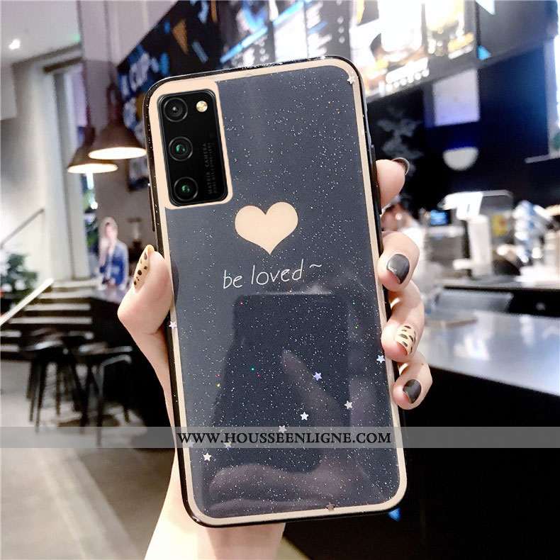 Étui Honor View30 Fluide Doux Protection Rose Tendance Membrane Net Rouge Difficile Verte