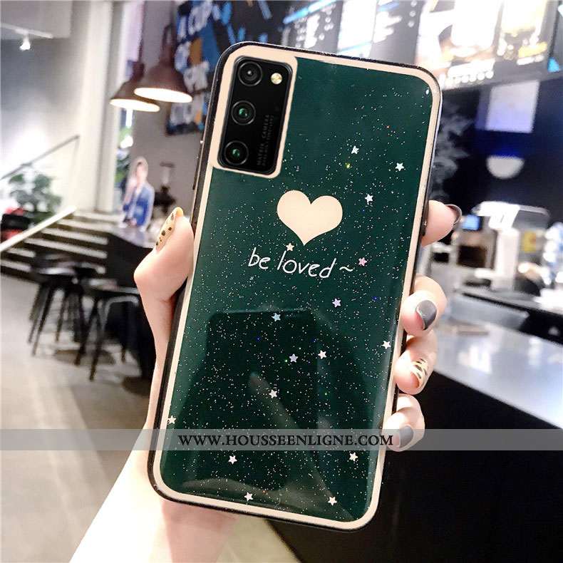 Étui Honor View30 Fluide Doux Protection Rose Tendance Membrane Net Rouge Difficile Verte