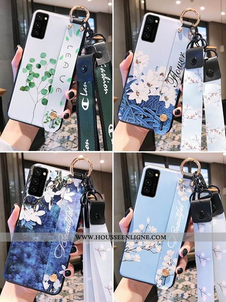 Étui Honor View30 Mode Protection Personnalité Côté Fin Délavé En Daim Simple Coque Rose