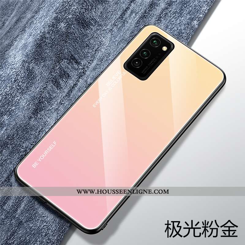 Étui Honor View30 Personnalité Créatif Coque Dégradé Net Rouge Protection Silicone Bleu Foncé