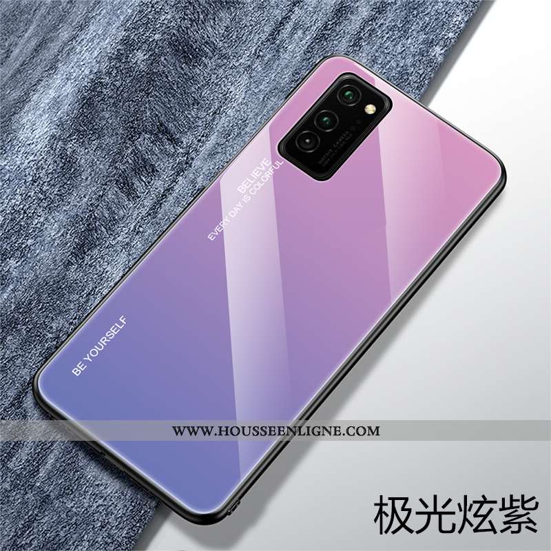 Étui Honor View30 Personnalité Créatif Coque Dégradé Net Rouge Protection Silicone Bleu Foncé