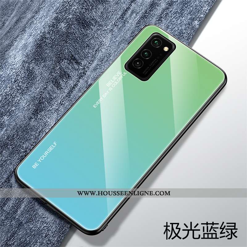 Étui Honor View30 Personnalité Créatif Coque Dégradé Net Rouge Protection Silicone Bleu Foncé