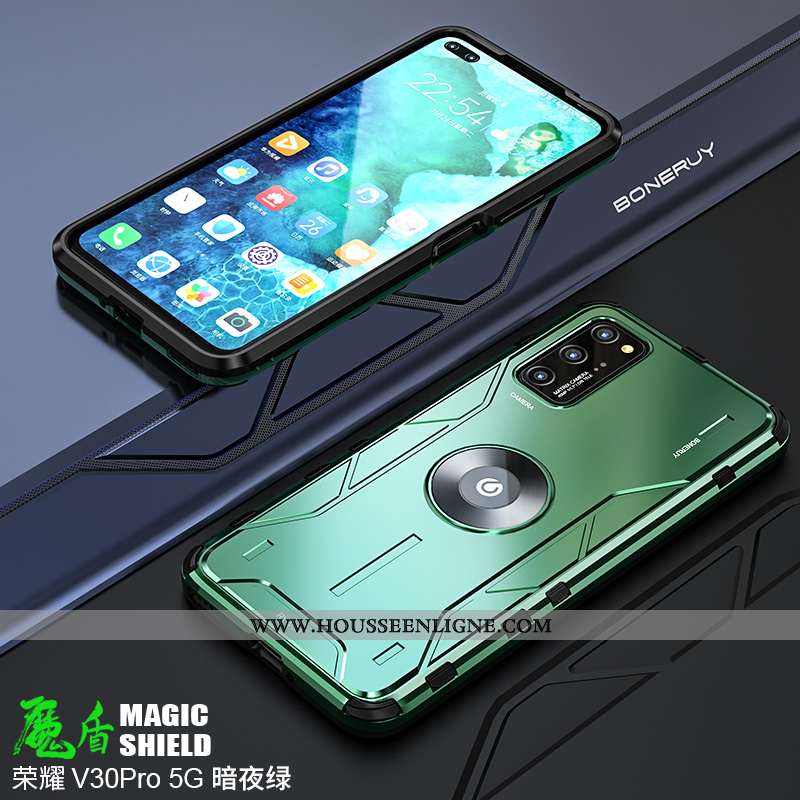 Étui Honor View30 Pro Délavé En Daim Personnalité Coque Tendance Protection Créatif Ultra Blanche