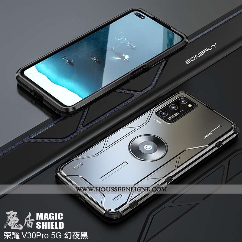 Étui Honor View30 Pro Délavé En Daim Personnalité Coque Tendance Protection Créatif Ultra Blanche