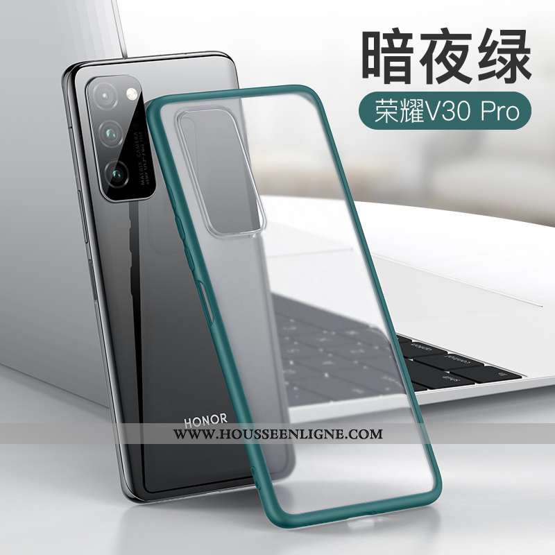 Étui Honor View30 Pro Fluide Doux Silicone Protection Tout Compris Légère Téléphone Portable Bleu