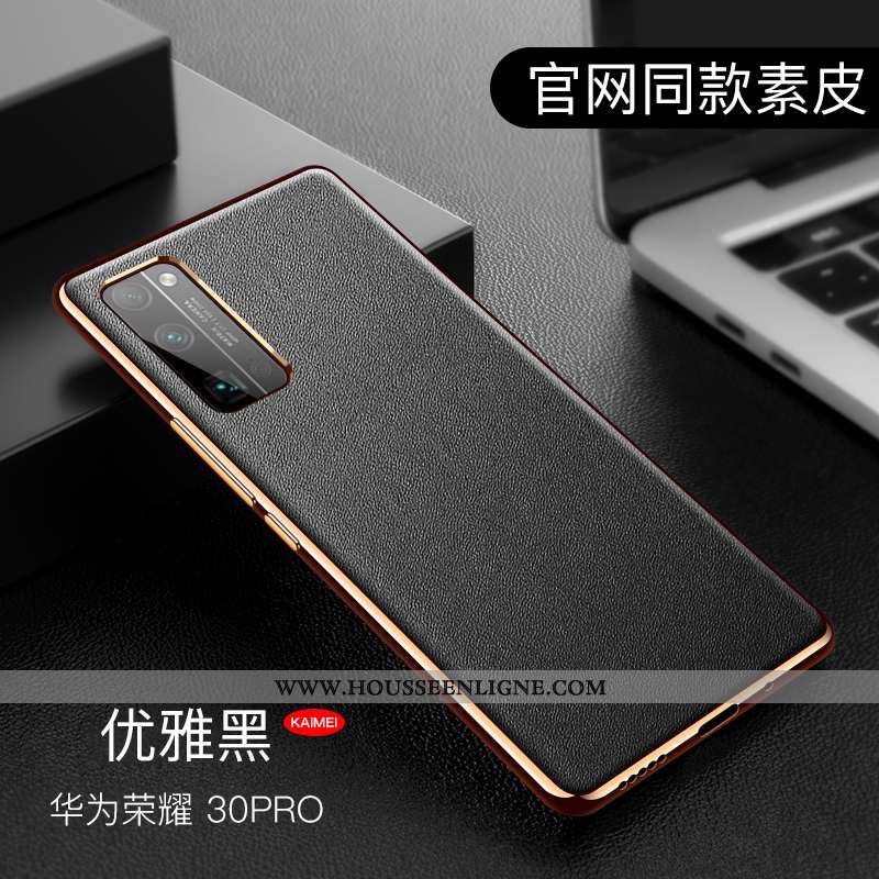 Étui Honor View30 Pro Silicone Mode Tout Compris Personnalité Incassable Téléphone Portable Noir