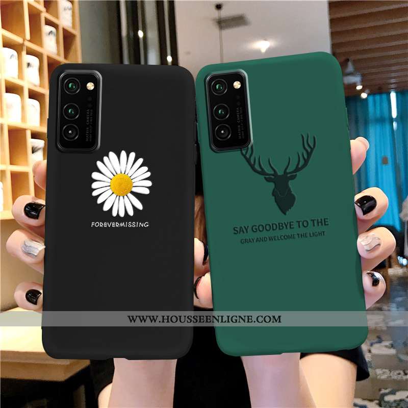 Étui Honor View30 Protection Délavé En Daim Incassable Simple Noir Coque Fluide Doux