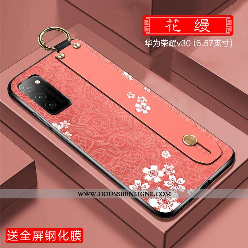 Étui Honor View30 Protection Ultra Téléphone Portable Rose Incassable Style Chinois