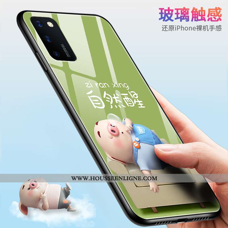 Étui Honor View30 Tendance Légère Nouveau Téléphone Portable Dessin Animé Jaune Charmant