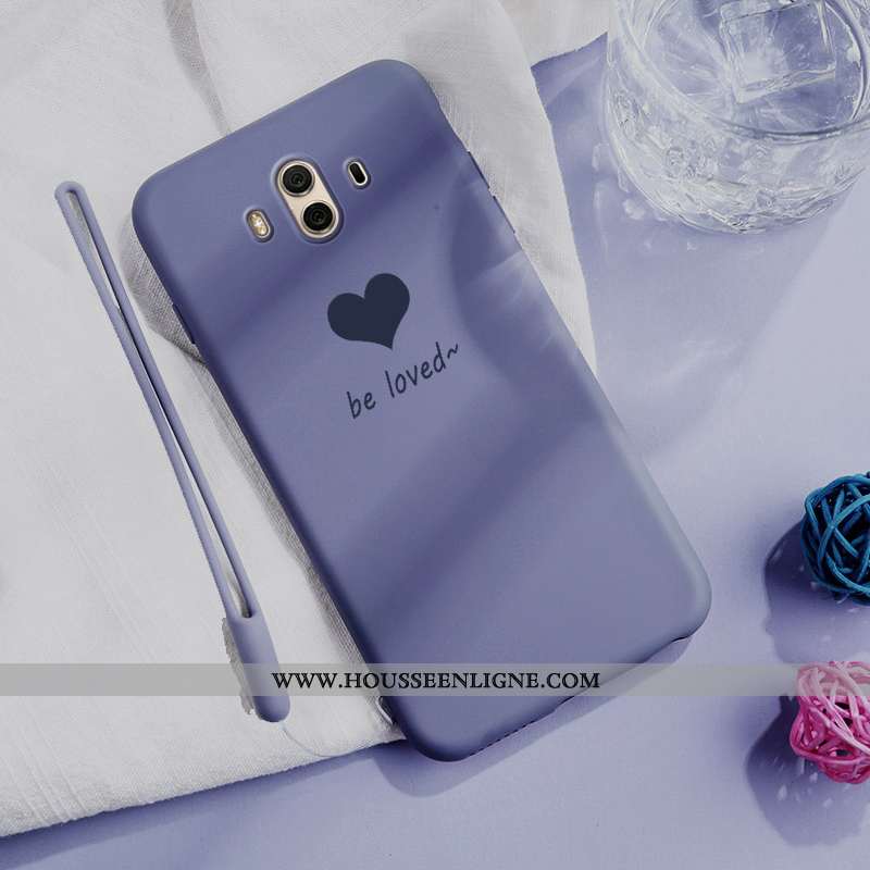 Étui Huawei Mate 10 Coque En Silicone Mode Téléphone Portable Net Rouge Protection Tendance Jaune