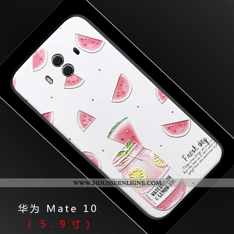 Étui Huawei Mate 10 Délavé En Daim Personnalité Dimensionnel Protection Légère Téléphone Portable Ch