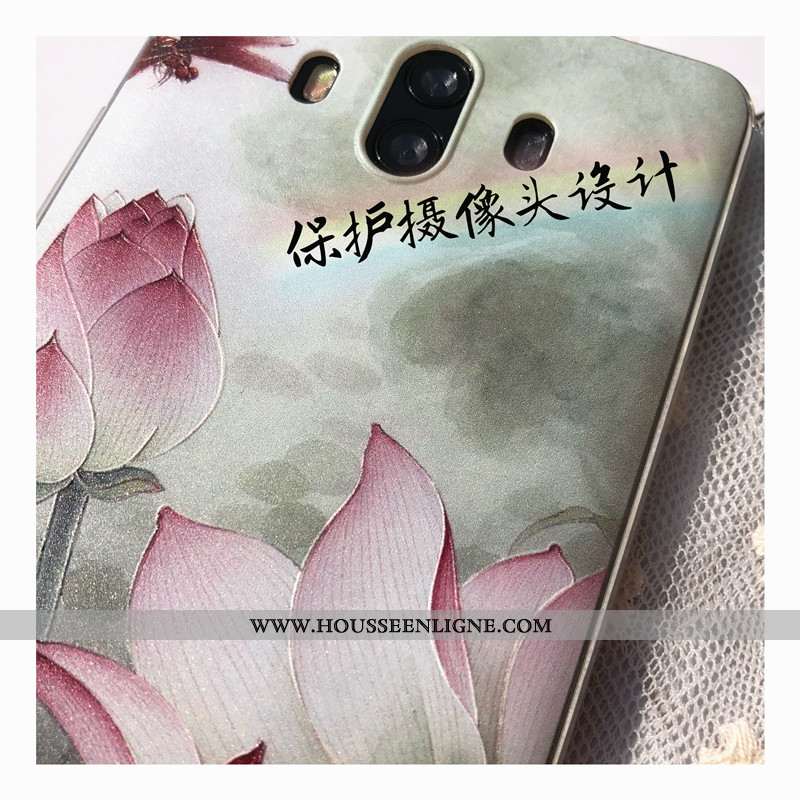 Étui Huawei Mate 10 Fluide Doux Protection Coque Ornements Suspendus Gaufrage Incassable Téléphone P
