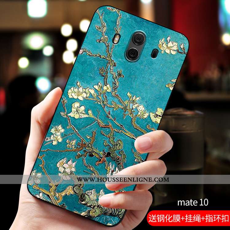Étui Huawei Mate 10 Fluide Doux Silicone Personnalisé Tendance Rouge Téléphone Portable Rose