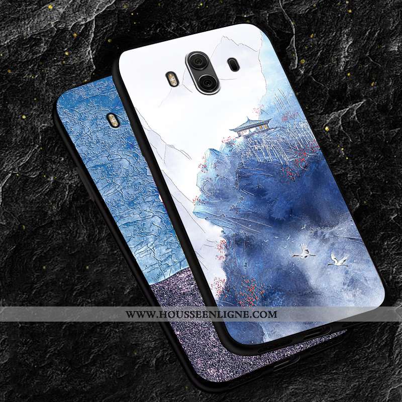 Étui Huawei Mate 10 Fluide Doux Silicone Personnalisé Tendance Rouge Téléphone Portable Rose