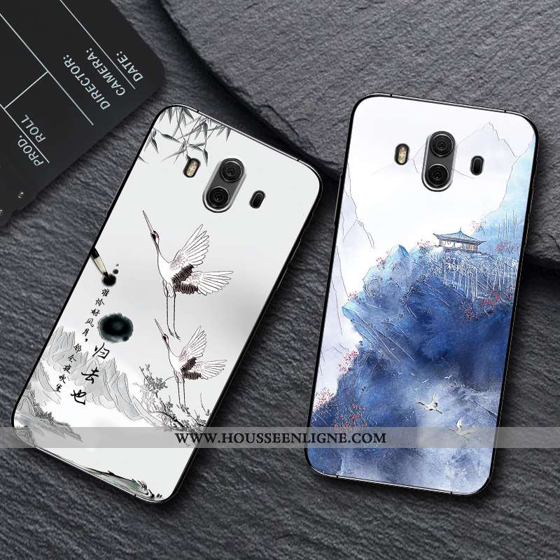 Étui Huawei Mate 10 Fluide Doux Silicone Personnalisé Tendance Rouge Téléphone Portable Rose