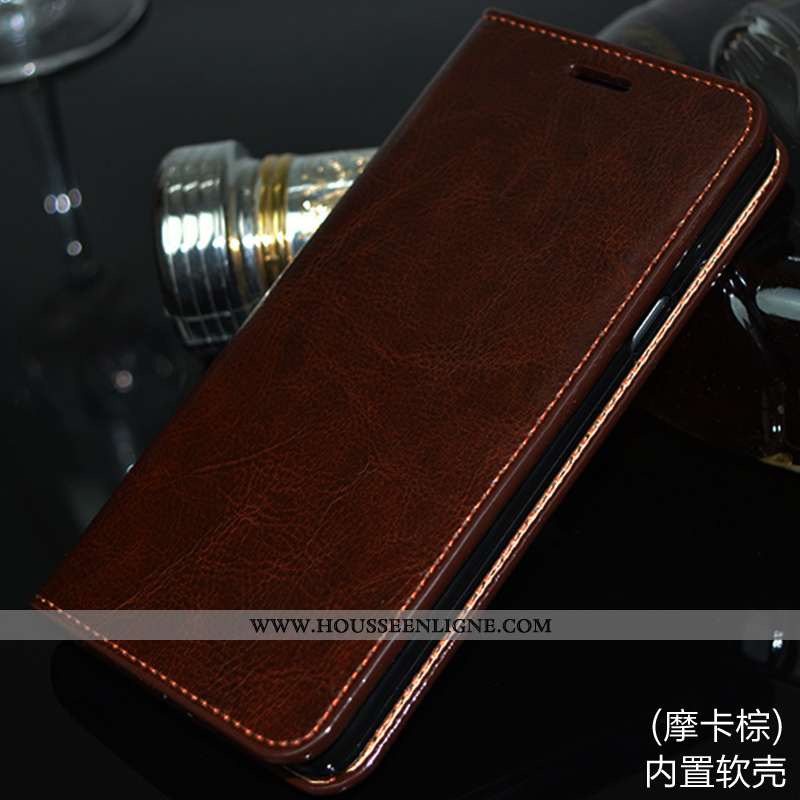 Étui Huawei Mate 10 Lite Cuir Véritable Téléphone Portable Or Coque Housse Incassable Doré