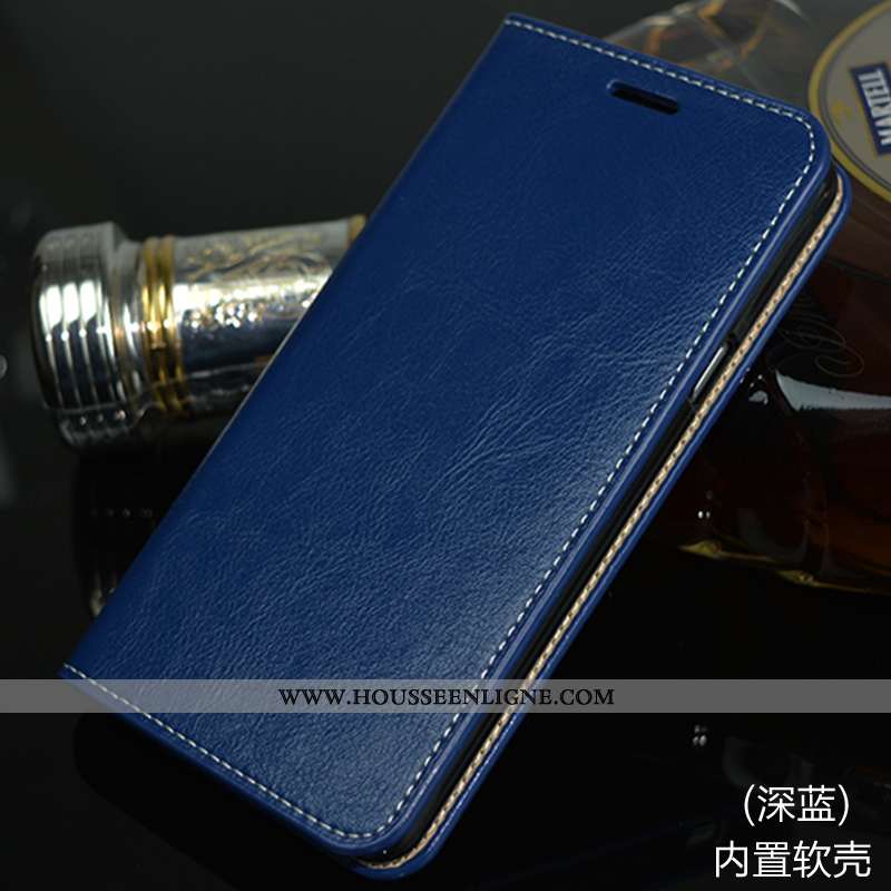 Étui Huawei Mate 10 Lite Cuir Véritable Téléphone Portable Or Coque Housse Incassable Doré