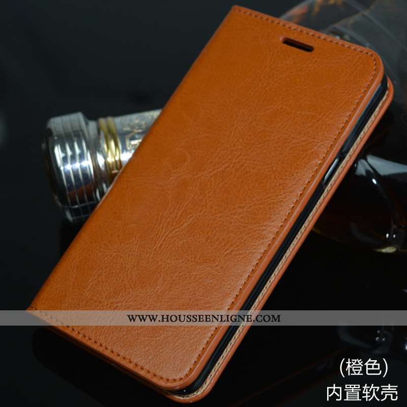 Étui Huawei Mate 10 Lite Cuir Véritable Téléphone Portable Or Coque Housse Incassable Doré