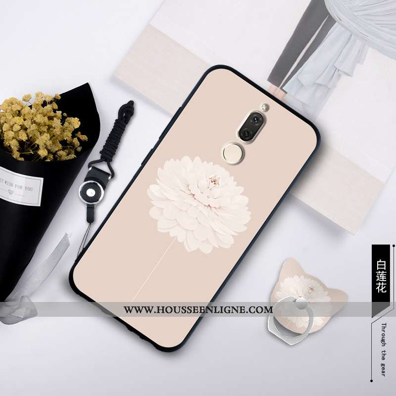 Étui Huawei Mate 10 Lite Fluide Doux Silicone Ornements Suspendus Coque Téléphone Portable Bleu