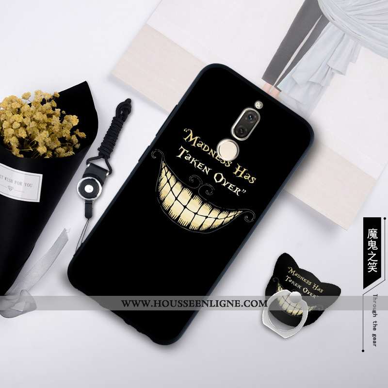 Étui Huawei Mate 10 Lite Fluide Doux Silicone Ornements Suspendus Coque Téléphone Portable Bleu