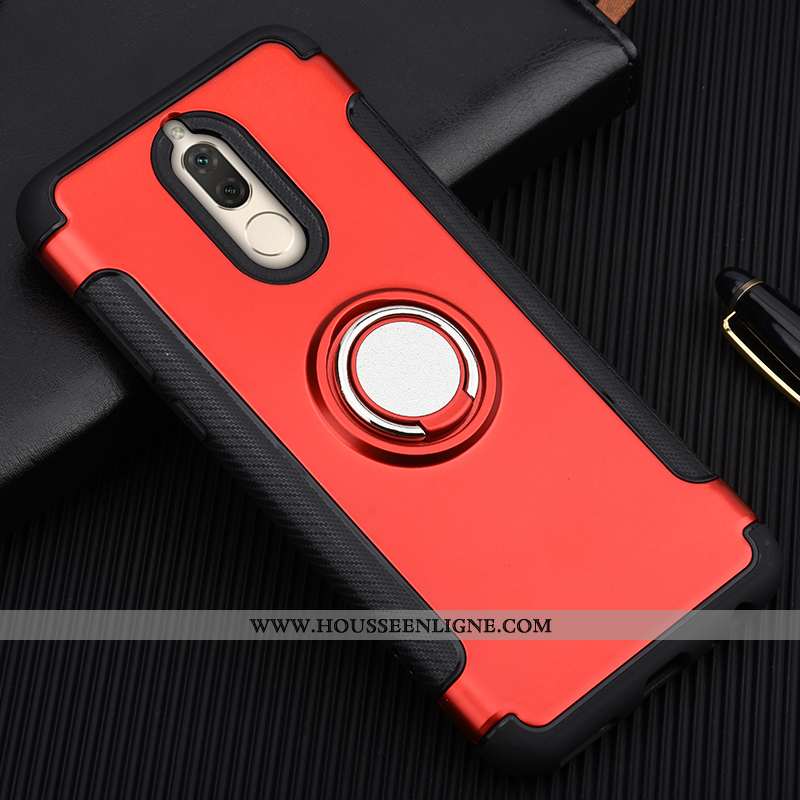 Étui Huawei Mate 10 Lite Protection Silicone Incassable Anneau Coque Magnétisme Rose