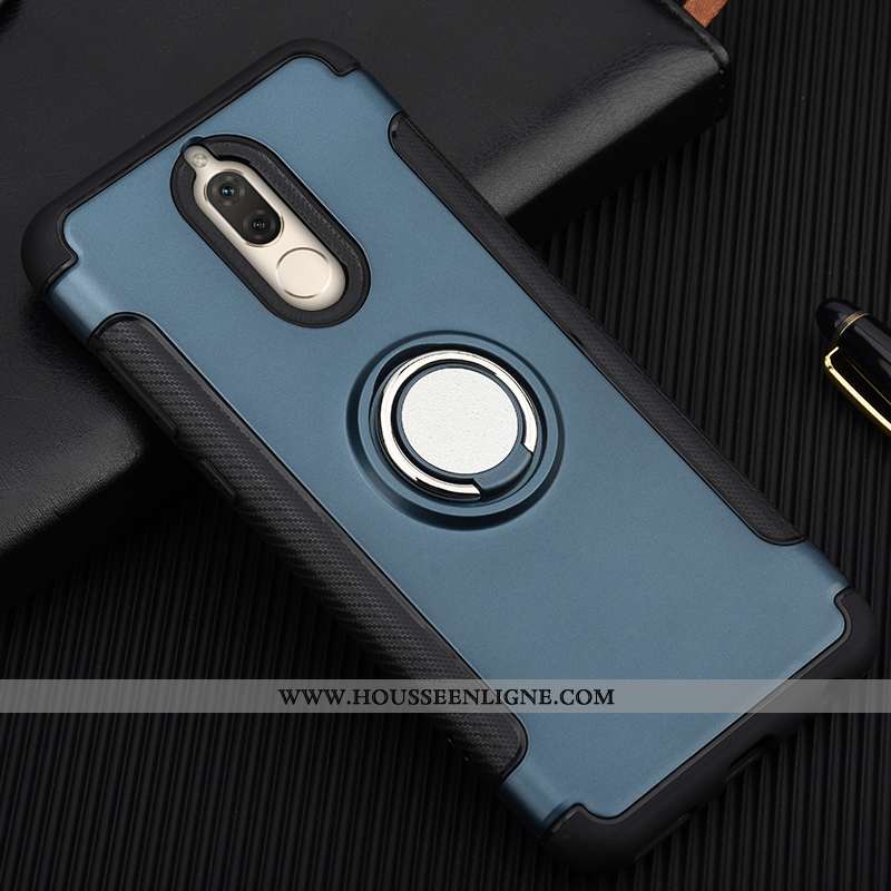 Étui Huawei Mate 10 Lite Protection Silicone Incassable Anneau Coque Magnétisme Rose