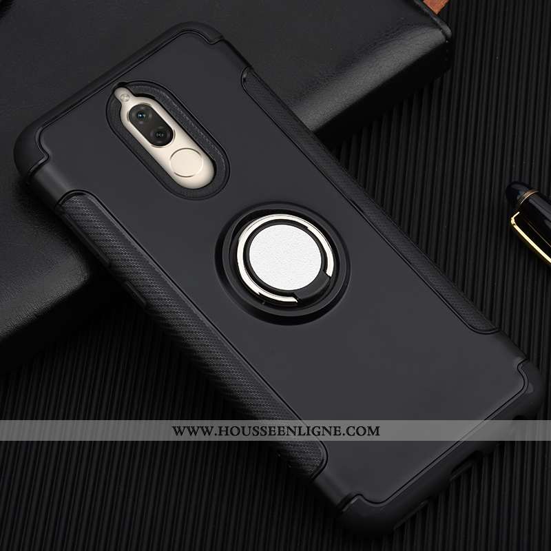 Étui Huawei Mate 10 Lite Protection Silicone Incassable Anneau Coque Magnétisme Rose