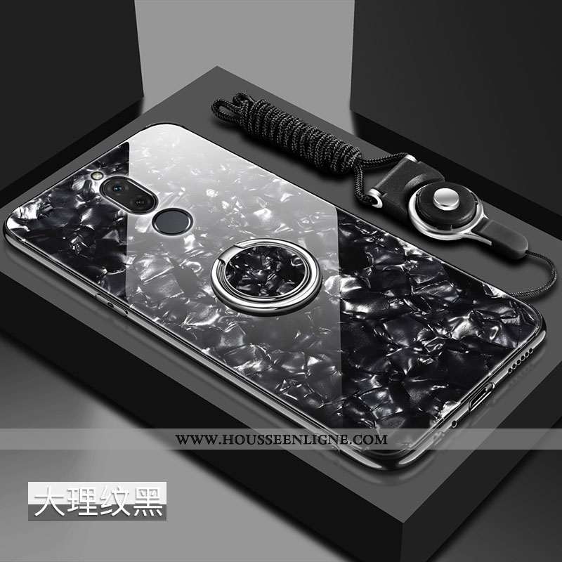 Étui Huawei Mate 10 Lite Silicone Protection Fluide Doux Verre Net Rouge Tout Compris Noir