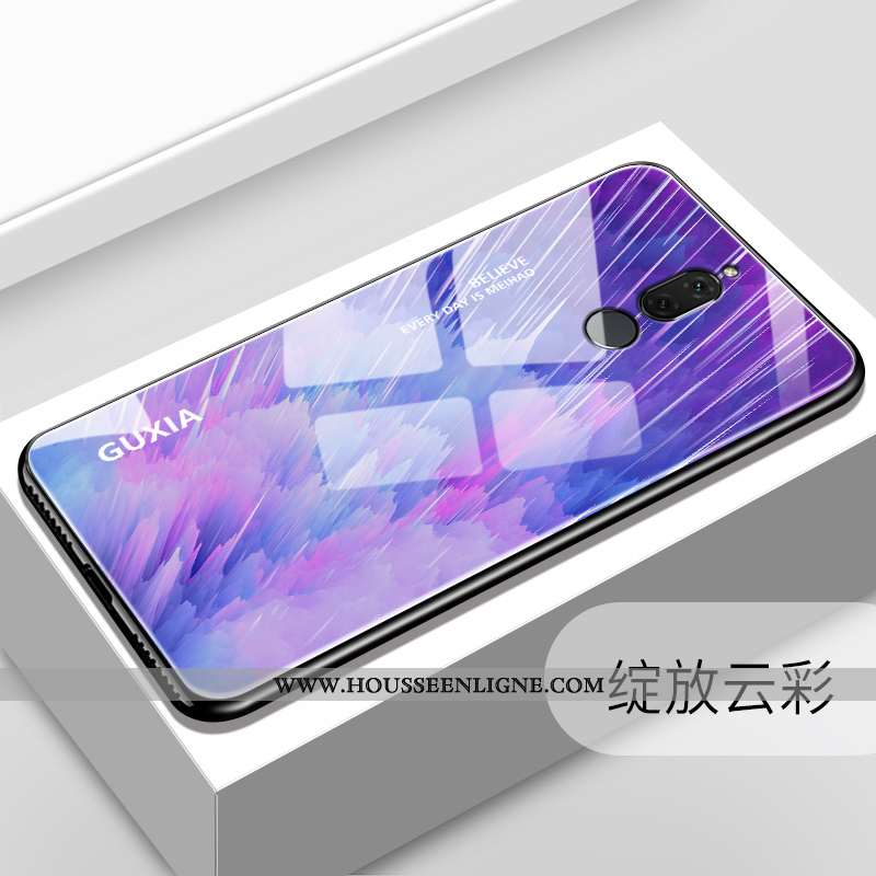 Étui Huawei Mate 10 Lite Tendance Fluide Doux Personnalité Miroir Téléphone Portable Verre Violet