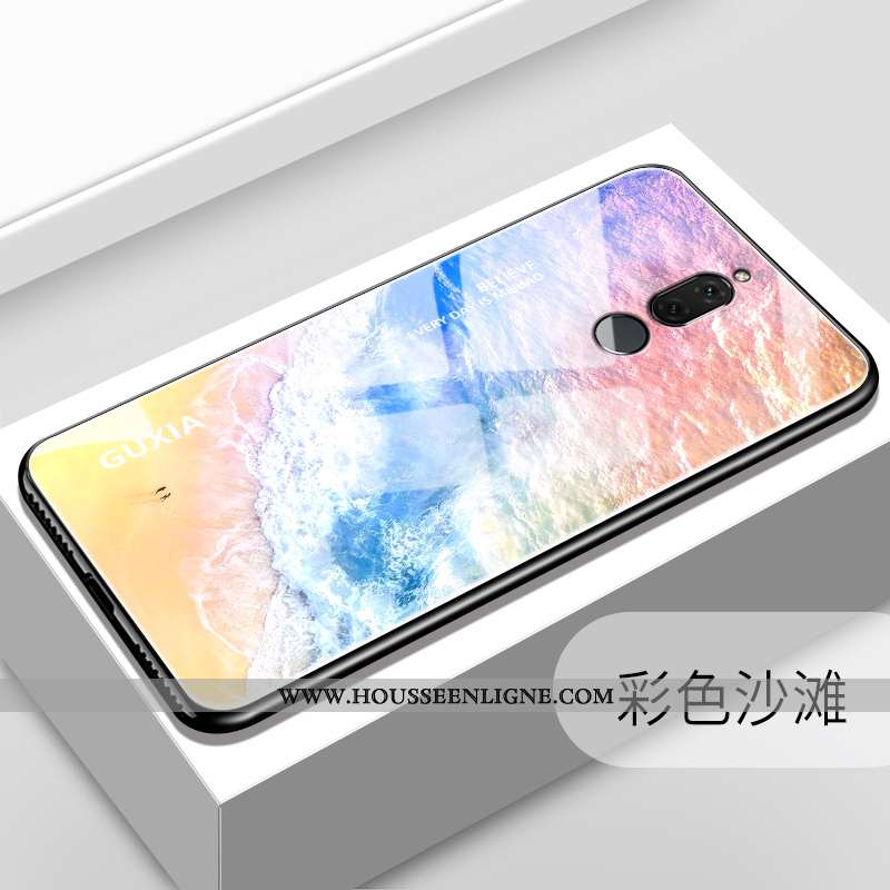 Étui Huawei Mate 10 Lite Tendance Fluide Doux Personnalité Miroir Téléphone Portable Verre Violet