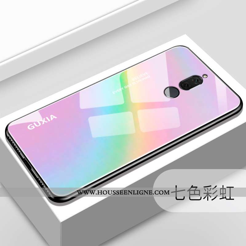 Étui Huawei Mate 10 Lite Tendance Fluide Doux Personnalité Miroir Téléphone Portable Verre Violet