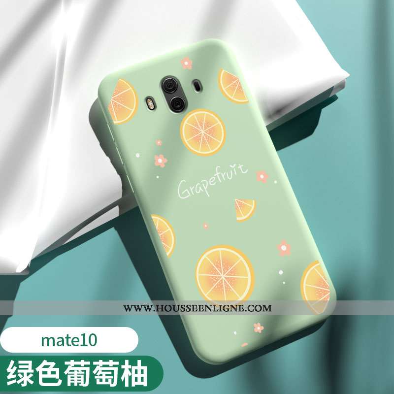 Étui Huawei Mate 10 Légère Fluide Doux Protection Net Rouge Tendance Téléphone Portable Coque Rose