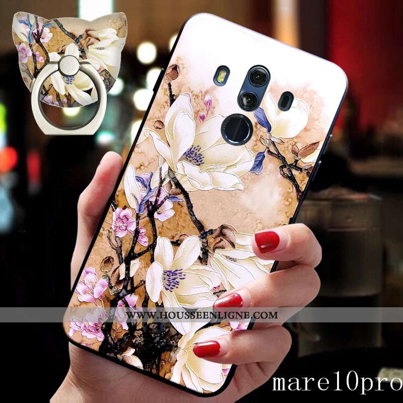 Étui Huawei Mate 10 Pro Ornements Suspendus Personnalité Tout Compris Fluide Doux Boucle Support Bla