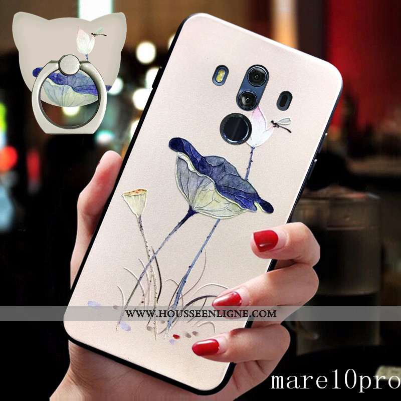 Étui Huawei Mate 10 Pro Ornements Suspendus Personnalité Tout Compris Fluide Doux Boucle Support Bla