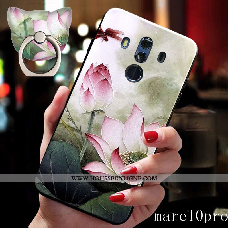 Étui Huawei Mate 10 Pro Ornements Suspendus Personnalité Tout Compris Fluide Doux Boucle Support Bla