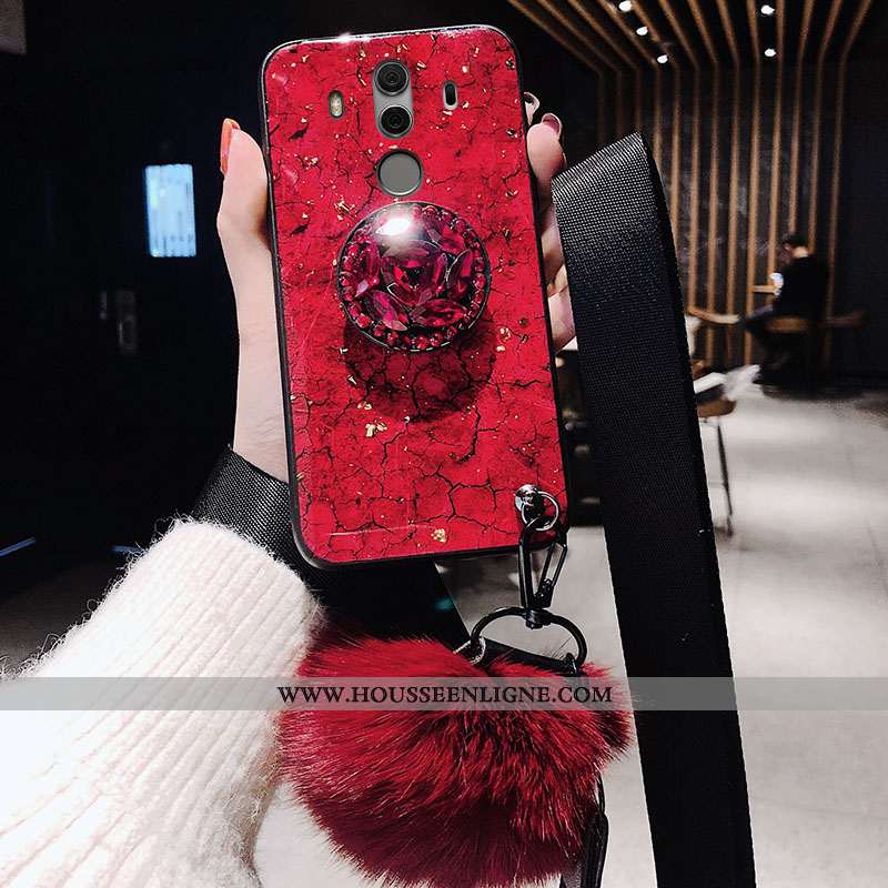 Étui Huawei Mate 10 Pro Protection Tendance Incassable Rouge Silicone Téléphone Portable Fluide Doux