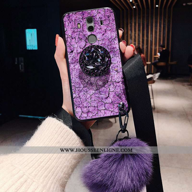 Étui Huawei Mate 10 Pro Protection Tendance Incassable Rouge Silicone Téléphone Portable Fluide Doux