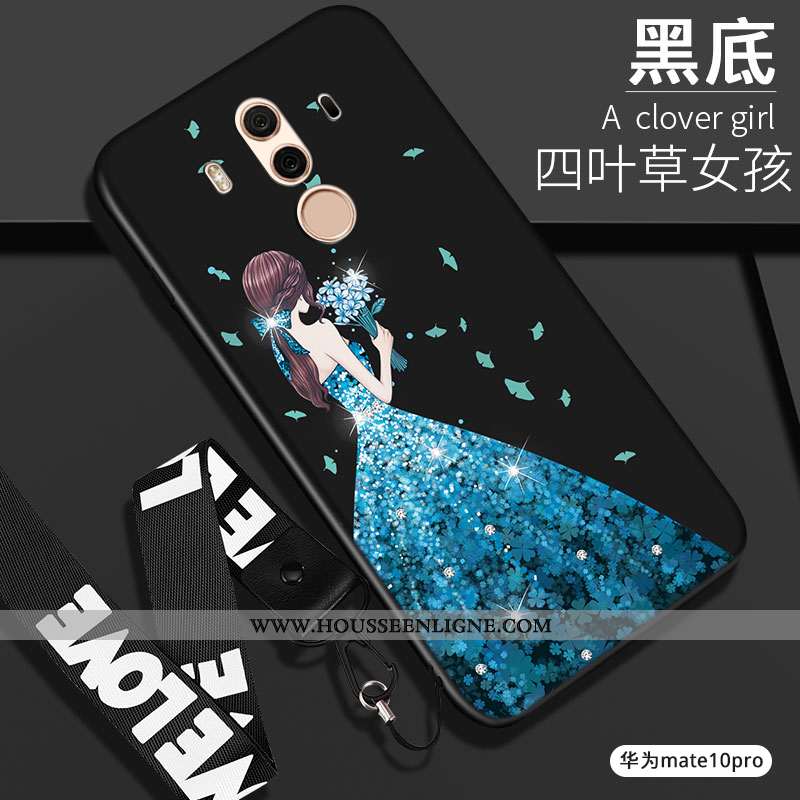 Étui Huawei Mate 10 Pro Silicone Protection Noir Fluide Doux Coque Tout Compris Téléphone Portable