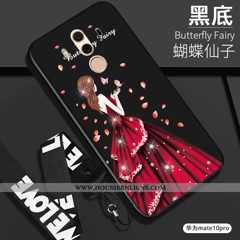 Étui Huawei Mate 10 Pro Silicone Protection Noir Fluide Doux Coque Tout Compris Téléphone Portable