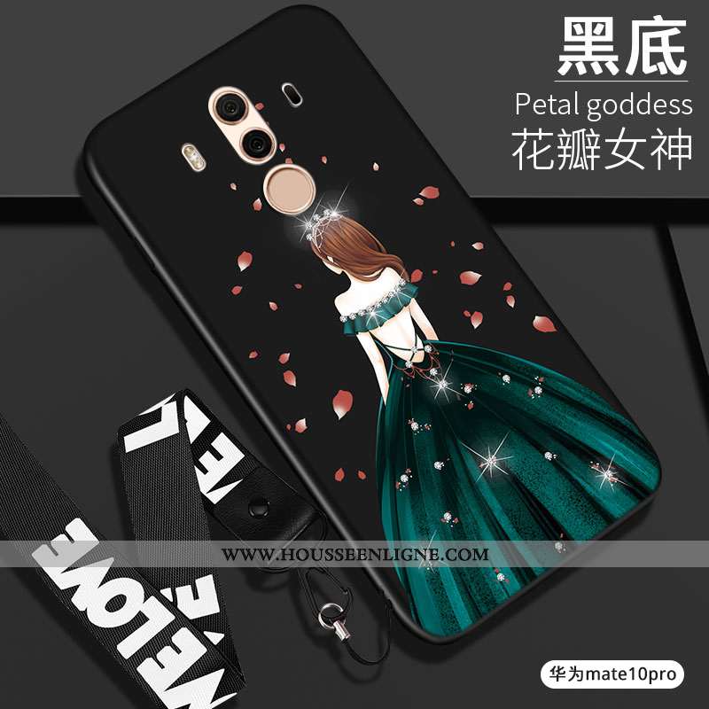 Étui Huawei Mate 10 Pro Silicone Protection Noir Fluide Doux Coque Tout Compris Téléphone Portable