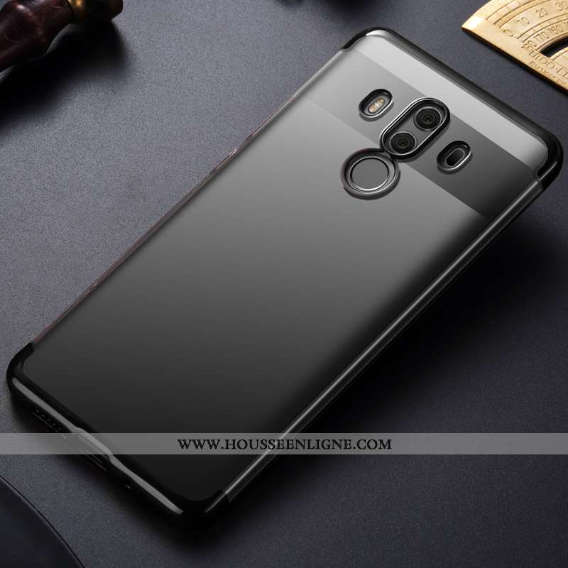 Étui Huawei Mate 10 Pro Tendance Fluide Doux Transparent Bleu Téléphone Portable Placage