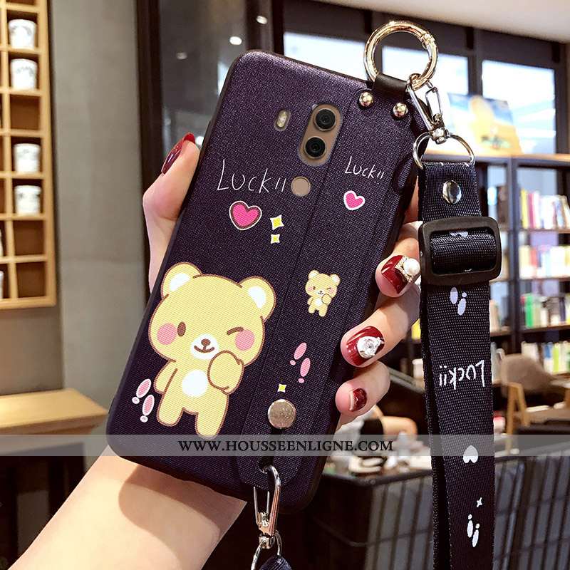 Étui Huawei Mate 10 Pro Ultra Tendance Fluide Doux Incassable Personnalité Délavé En Daim Téléphone 