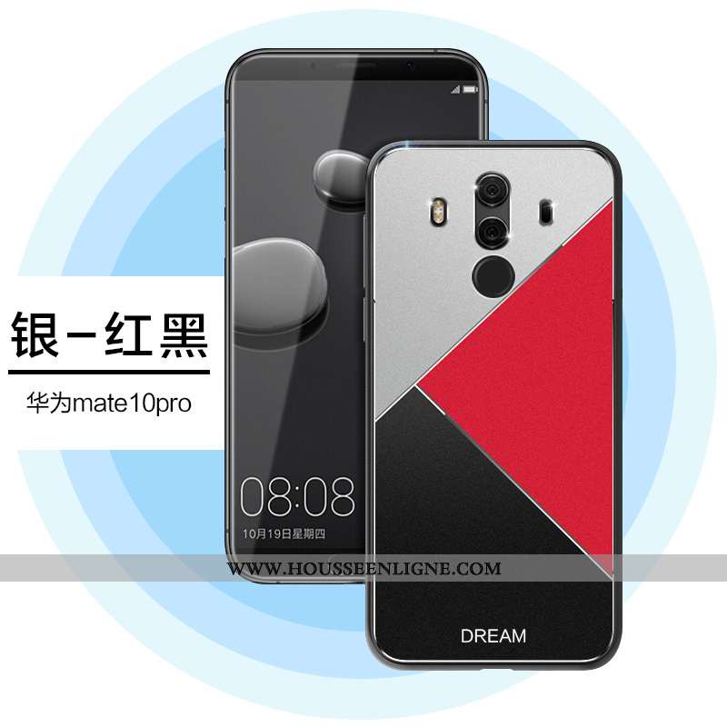 Étui Huawei Mate 10 Pro Ultra Tendance Protection Coque Personnalité Métal Noir