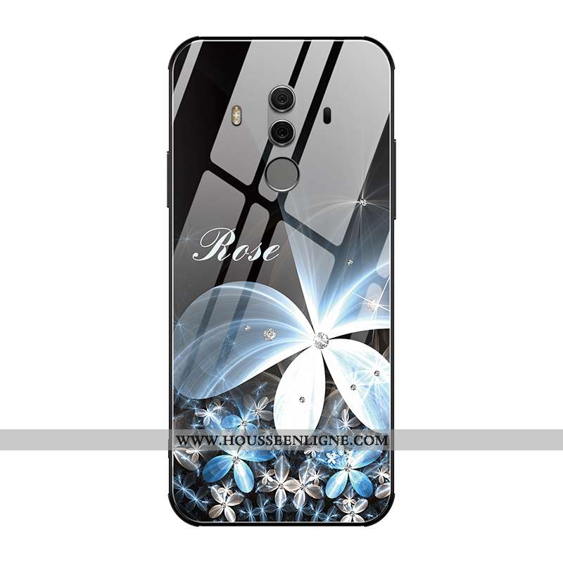 Étui Huawei Mate 10 Pro Verre Personnalité Tendance Tout Compris Ultra Protection Nouveau Noir