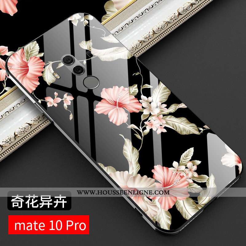 Étui Huawei Mate 10 Pro Verre Personnalité Tendance Tout Compris Ultra Protection Nouveau Noir