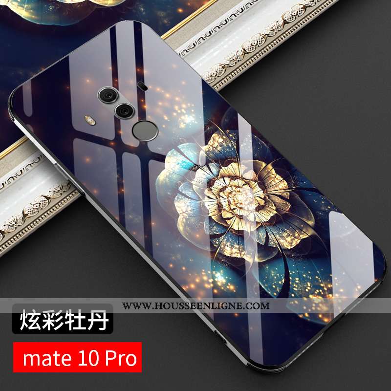 Étui Huawei Mate 10 Pro Verre Personnalité Tendance Tout Compris Ultra Protection Nouveau Noir